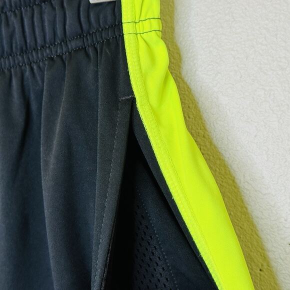 Nike Dri Fit Athletic Shorts Mens Sz Small Black Yellow Elastic Waist Basketball - Picture 2 of 6